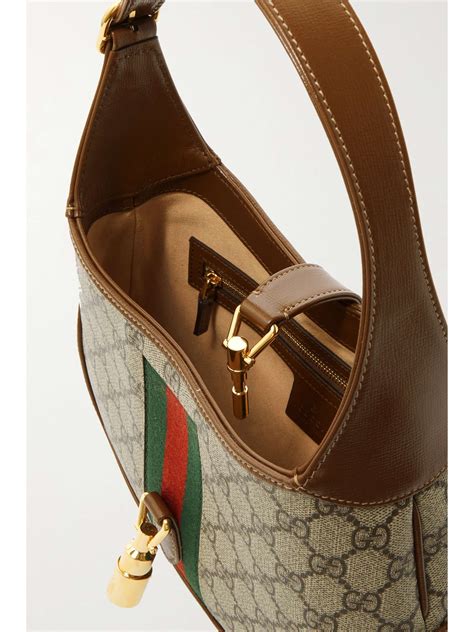 gucci jackie bag canvas beige|Gucci jackie 1961 small shoulder bag.